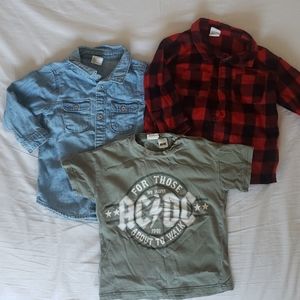 3 PIECE BUNDLE - 9-12 month shirts
